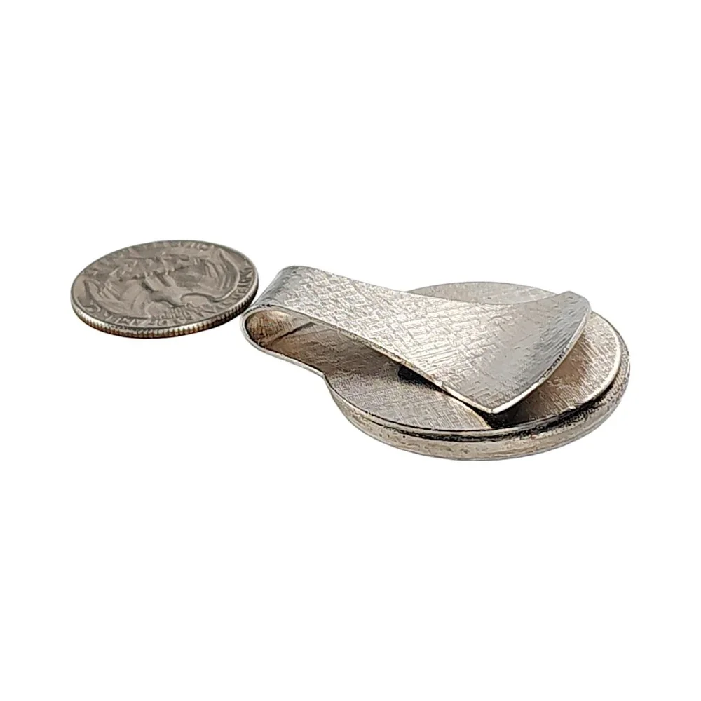 Vintage Stove Salesman Silver and Black one Money Clip